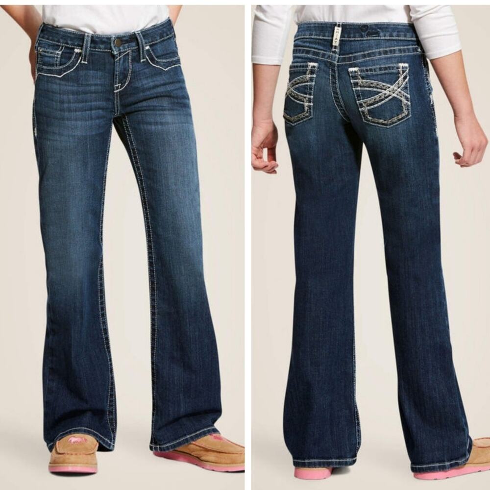 Ariat REAL Entwined Midrise Bootcut Jeans Women's Plus Sz 32 Short